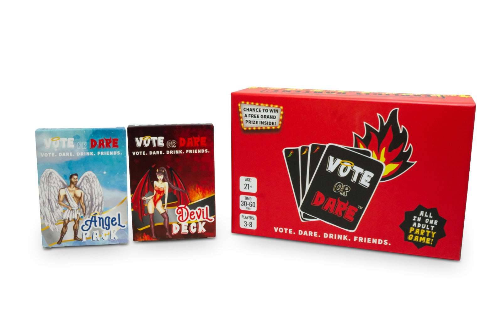 Expansion Pack Bundle: Core Game + Angel Pack +Devil Deck - Vote or Dare